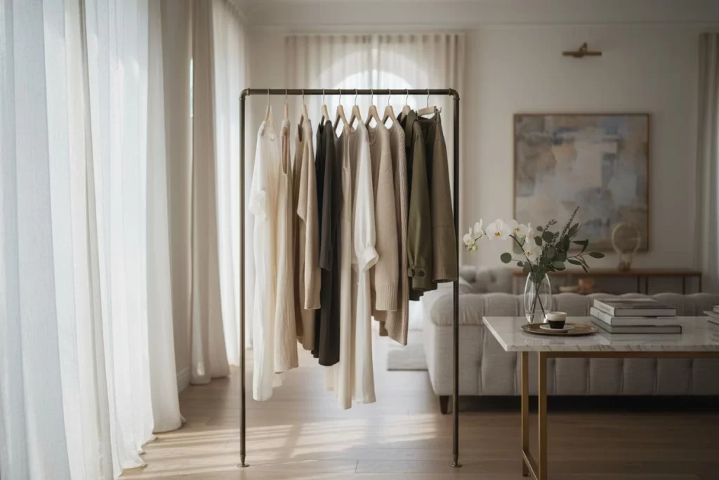 Minimalist fashion studio inspired by the meaning of Hikari and intentional design