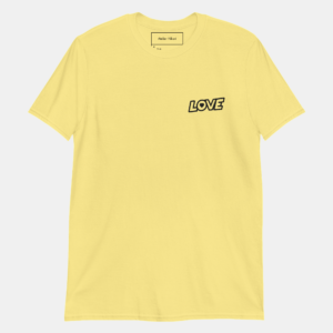 Atelier Hikari "Love" Minimalist Tee | Men's Soft Cotton T-Shirt