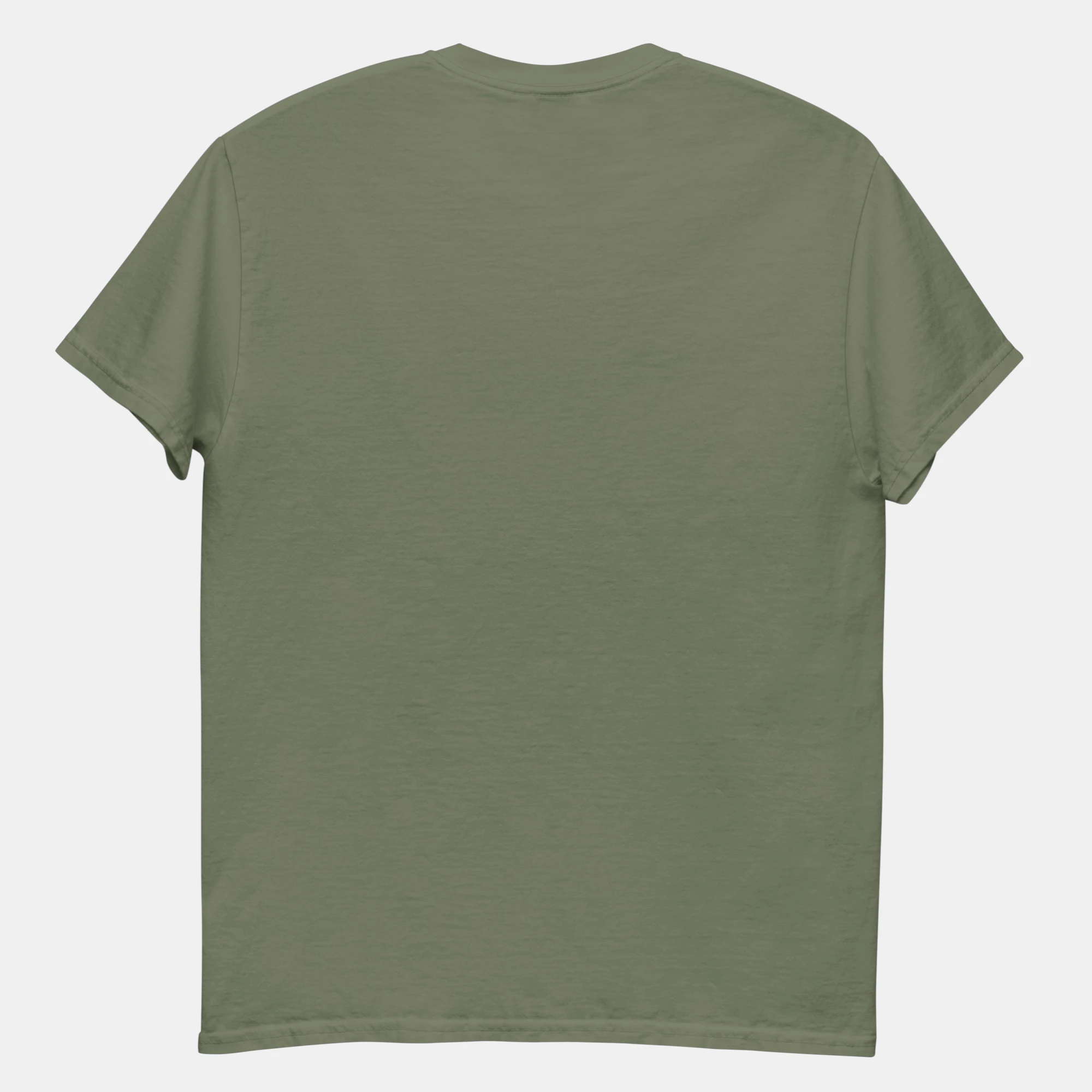 unisex-classic-tee-military-green-back-6a2457fb0ac6c