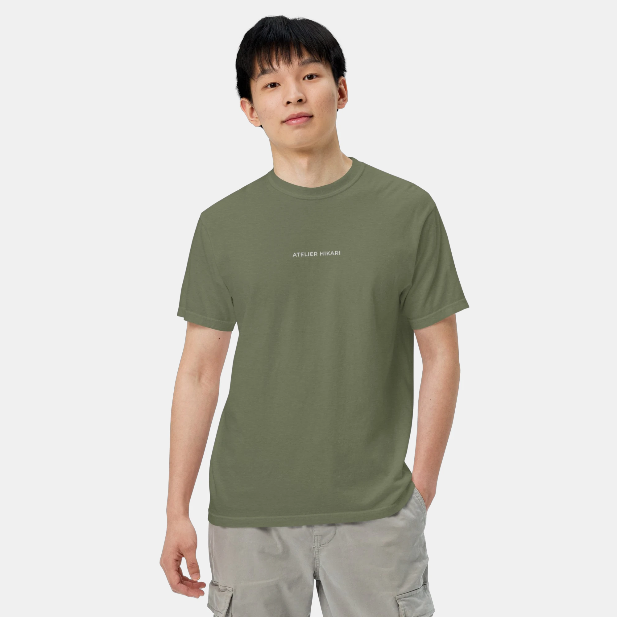 unisex-garment-dyed-heavyweight-t-shirt-moss-front-2-6a28ea76a38b2