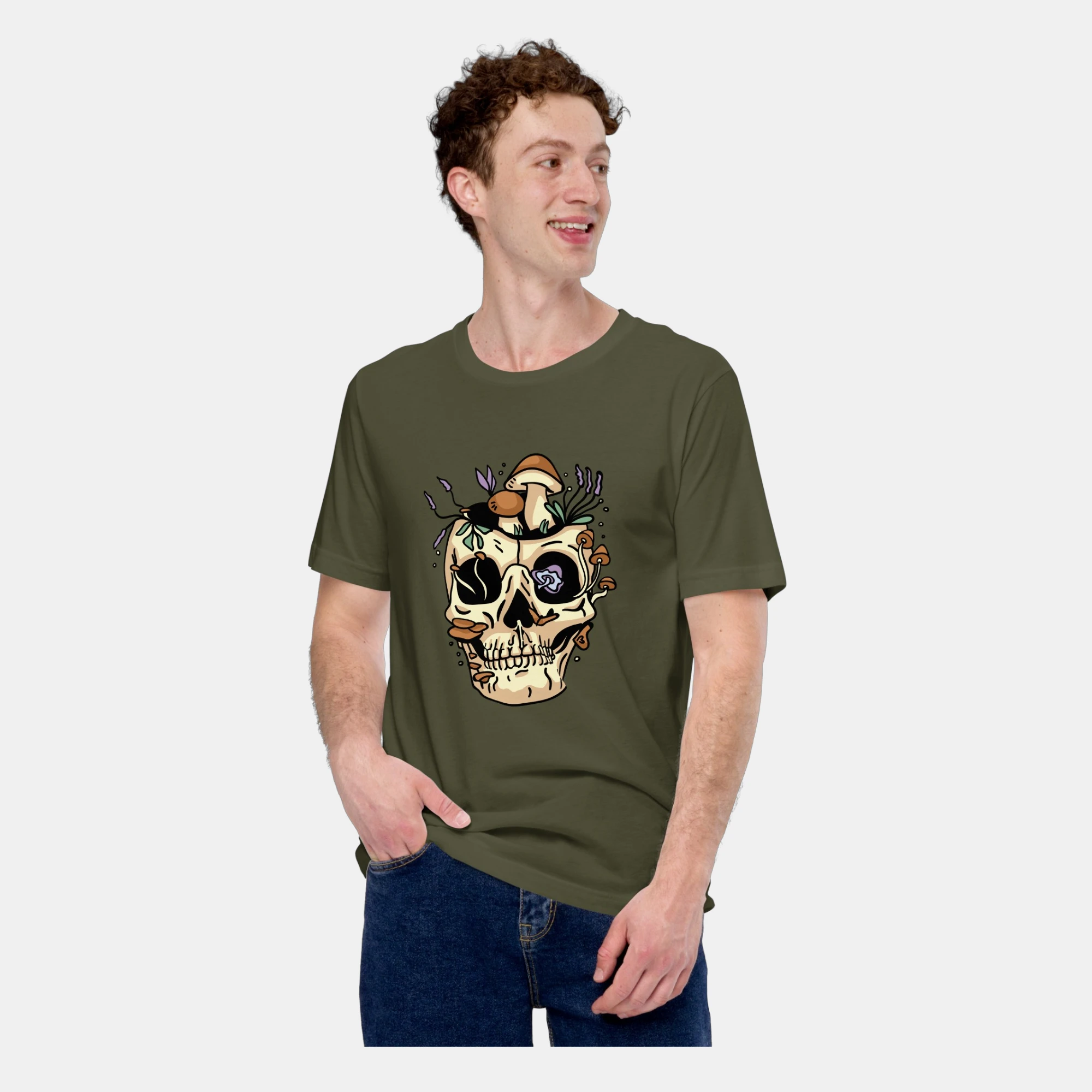 unisex-staple-t-shirt-military-green-front-6a2412fd32c44